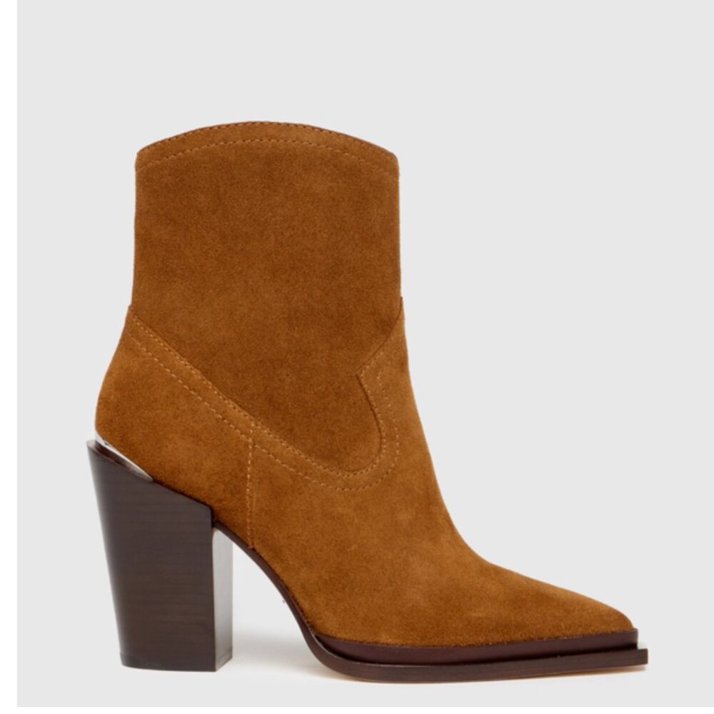 Paige Posey Boot in Chestnut Suede- Size 9 - Like new with box